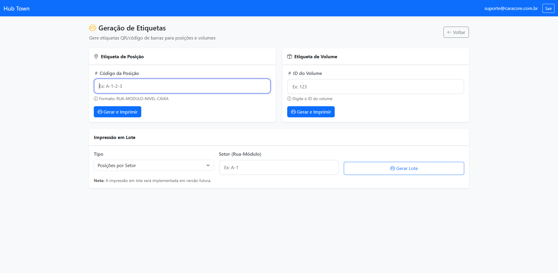 Etiquetas e Códigos