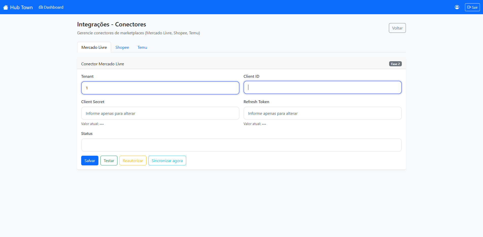 Integrações - Conectores